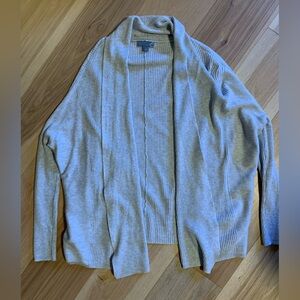 Heathered grey cardigan